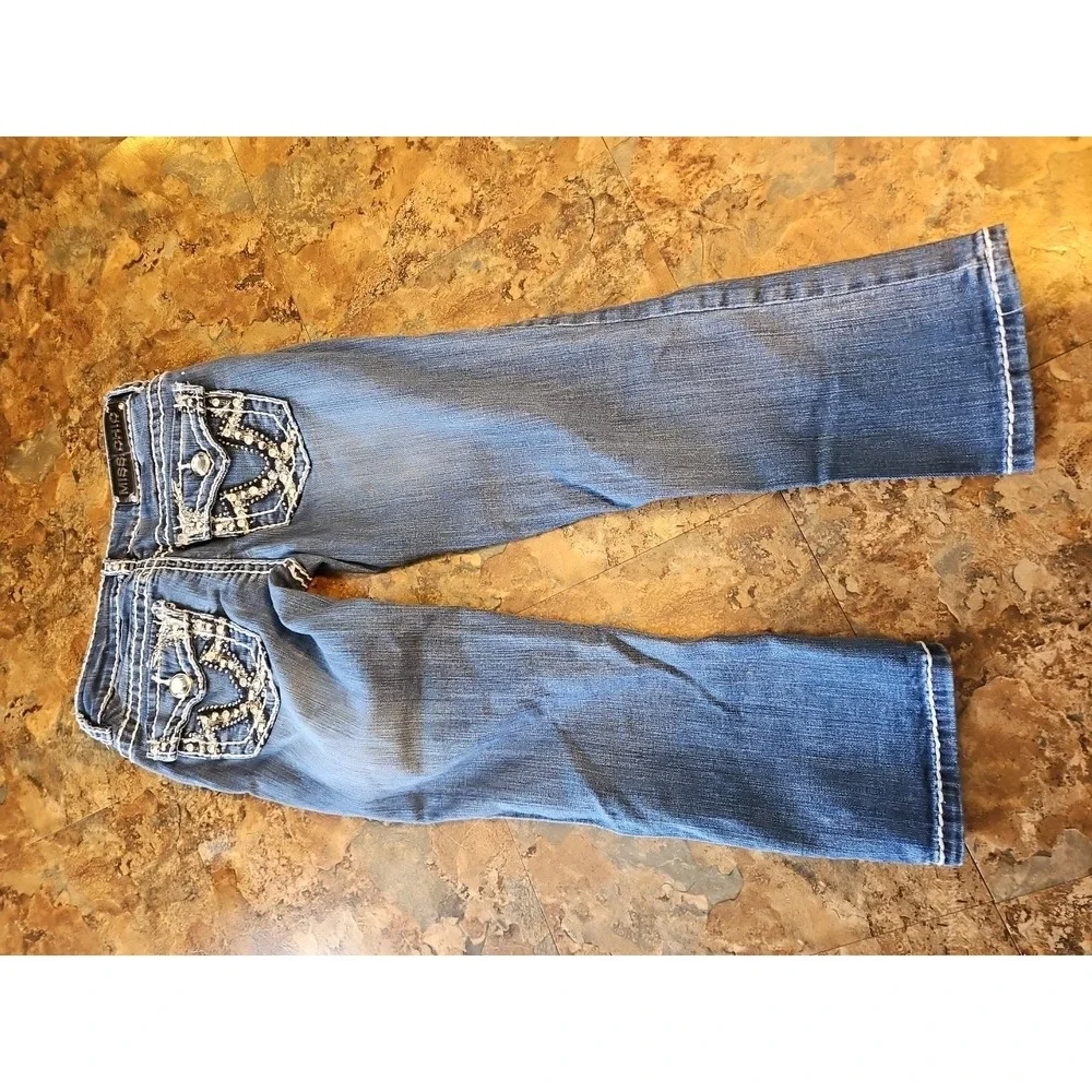 Miss‎ Chic Jeans New Fashion Jean Embellished Pockets Size 3/29WX23